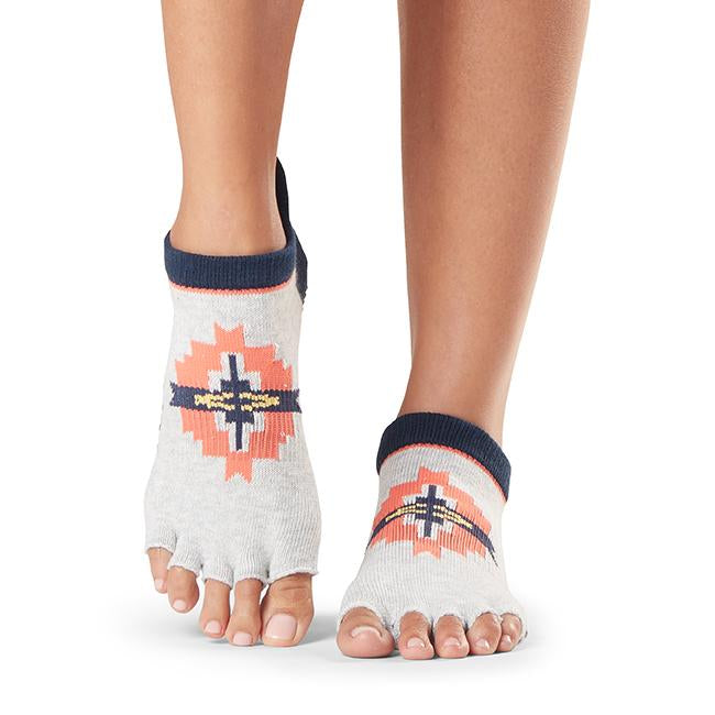 ToeSox Low Rise Grip Socks - Non-Slip Half Toe Yoga & Pilates Socks for Women - Perfect for Barre, Dance, and Workout Sessions