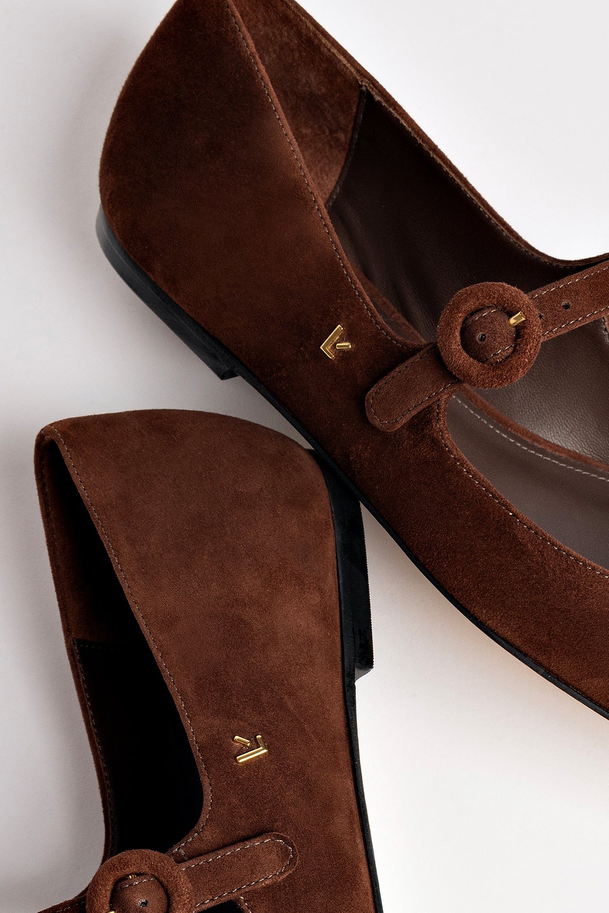 Blair Brown Suede Ballet Flats for Women - Comfortable & Stylish Shoes for Work, Casual Wear & Everyday Outfits