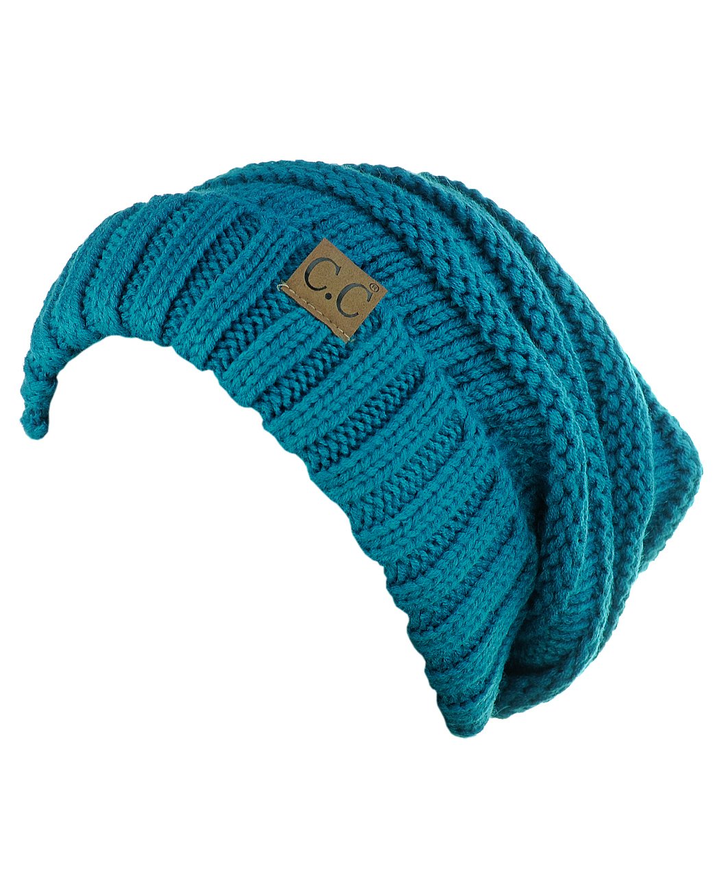 NYFASHION101 Slouchy Wrinkled Beanie Cap - Soft Knit Skull Hat for Men & Women - Perfect for Winter, Outdoor Activities & Casual Streetwear Fashion