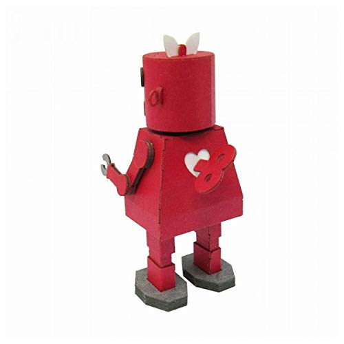 Sankei MP01-106 Mini Chure Petite Robot-2 DIY 3D Papercraft Model Kit - Fun STEM Project for Kids & Adults, Perfect for Home Decor, Gift, and Collectibles