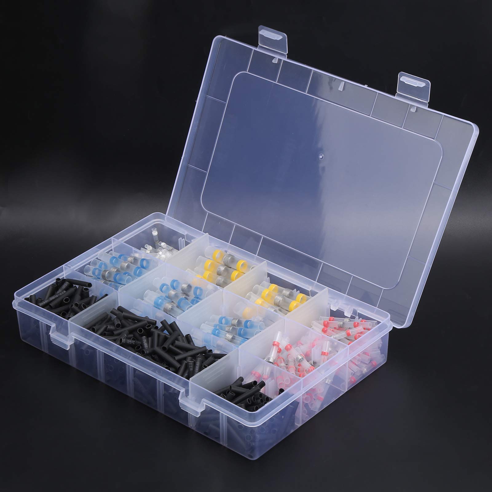600pcs Waterproof Heat Shrink Solder Seal Wire Connectors - Polyethylene Electrical Butt Connectors for Automotive, Boat & Truck Wiring - Ideal for Marine, RV and Outdoor Electrical Repairs