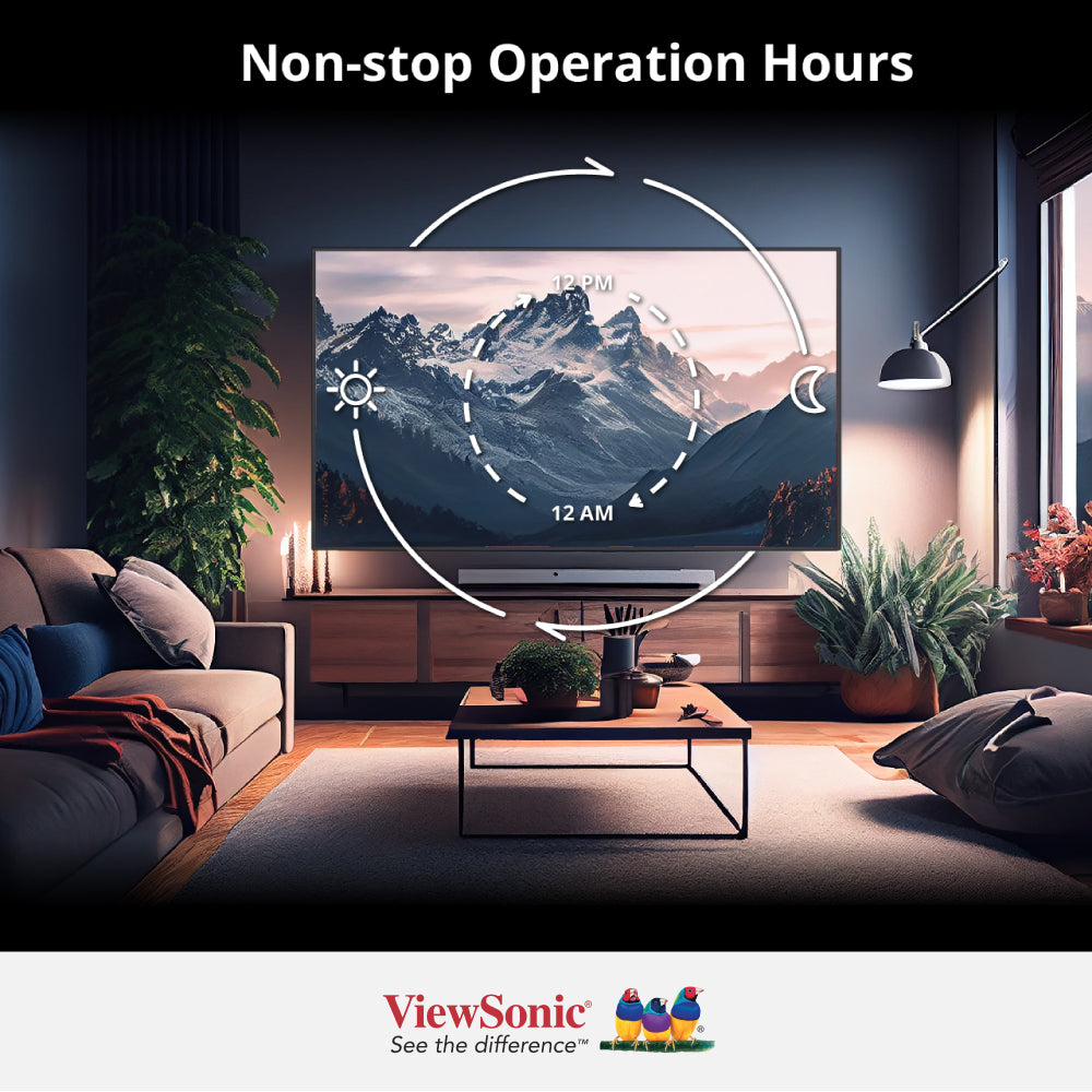 ViewSonic 43-inch CDE4330 4K UHD Commercial Display Monitor - 3840x2160 Resolution, HDR, VESA Mountable - Ideal for Digital Signage, Retail, and Office Presentations