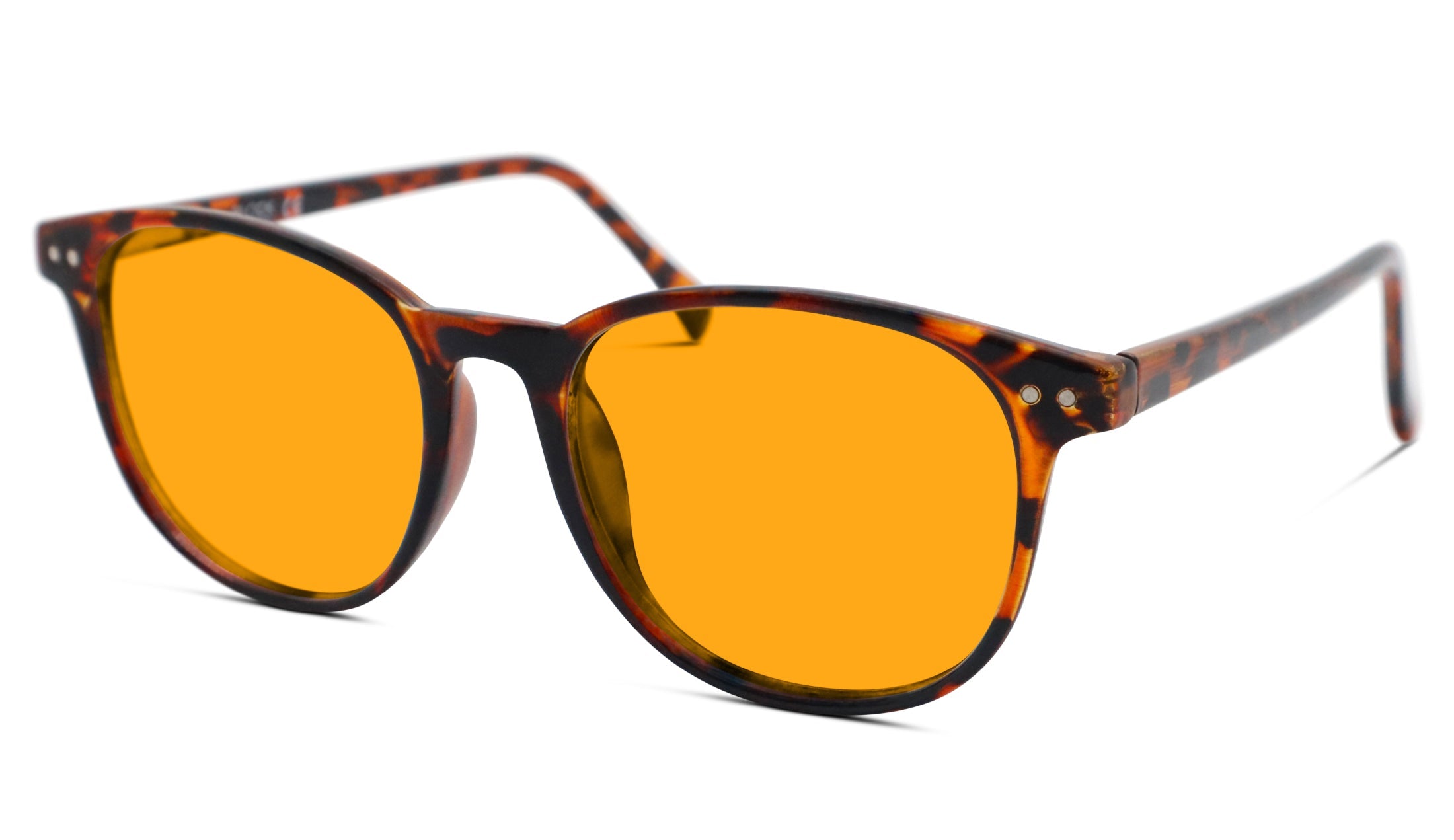 SunDown Blue Light Blocking Glasses - Tortoise Shell Reading Glasses for Men & Women - Reduce Eye Strain for Computer Work, Gaming & Nighttime Reading