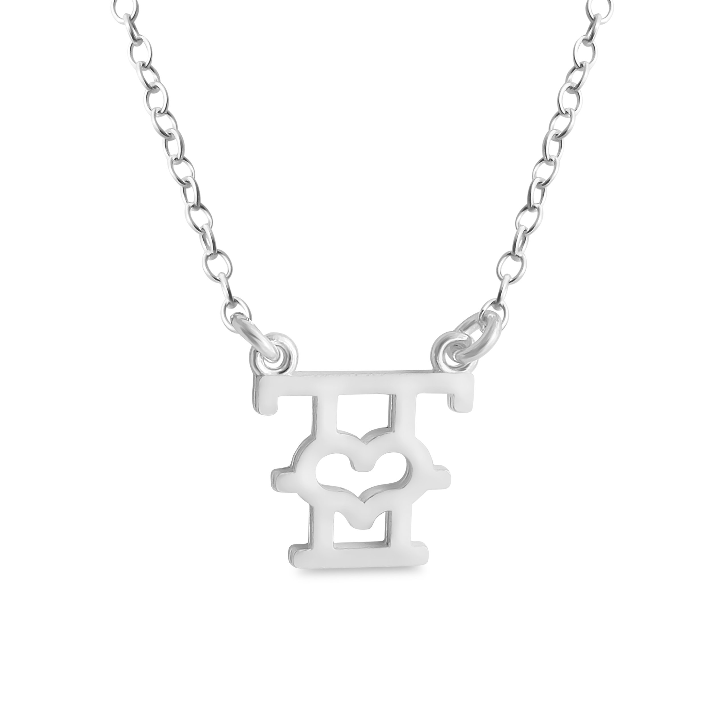 Azaggi 925 Sterling Silver Alphabet Initial Pendant Necklace - Letter T Heart Sideways Charm for Women | Personalized Name Jewelry Gift for Birthday, Christmas, Anniversary | Elegant Layering Necklace for Everyday Wear