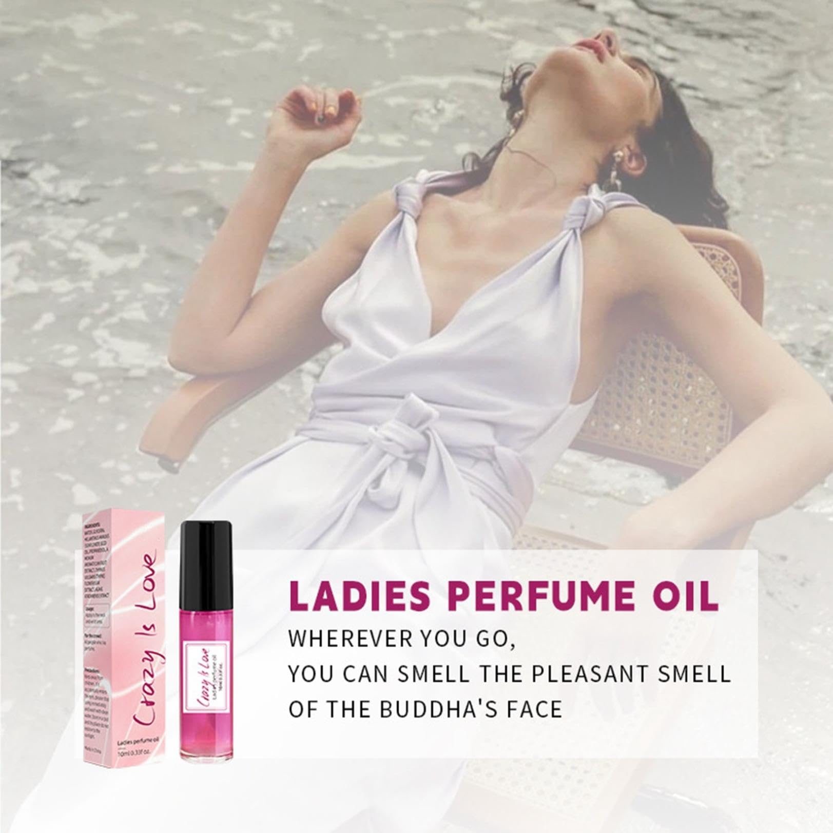 Long-lasting Women's Roller Perfume for Body & Hair - 10ML Portable Pheromone Fragrance for Dating, Travel & Everyday Use | Fresh Scent, Small Size Perfume Bottle for Women