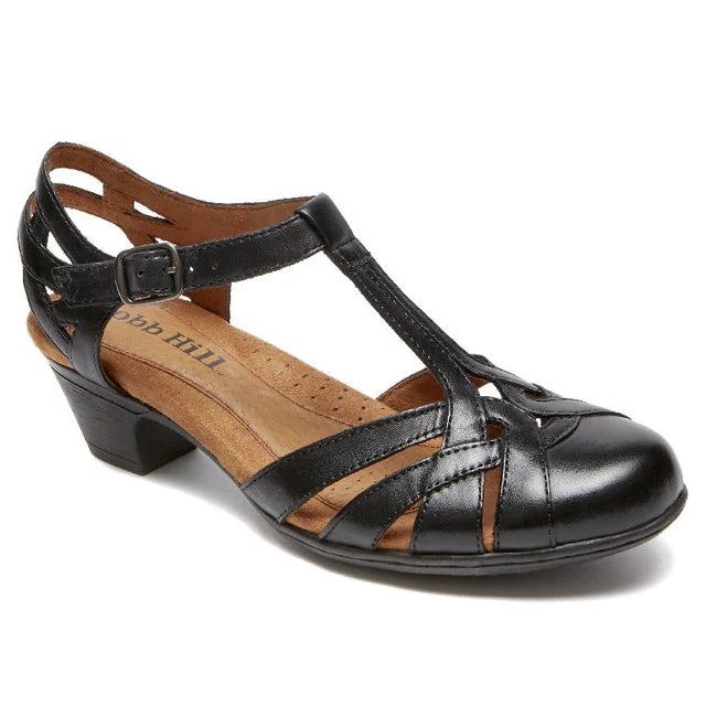 CobbHill Aubrey Black Medium Leather Boots for Women - Comfortable & Stylish Ankle Boots for Fall, Winter & Everyday Wear