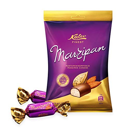 Premium Marzipan Candies Covered in Milk Chocolate - Handmade in Estonia by Kalev Ltd. | Gourmet Gift, Holiday Treats & Dessert Topping