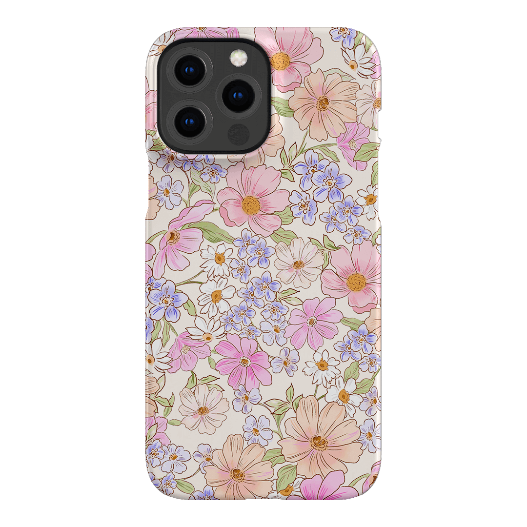 Lillia Flower Phone Case for iPhone 15 14 13 12 Pro Max XR XS - Floral Design Protective Cover with Shockproof Bumper - Perfect for Women Girls Gift, Travel & Daily Use