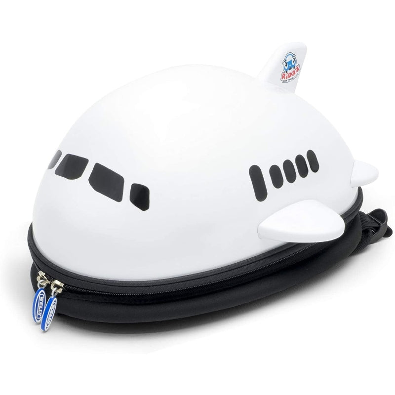 Ridaz Airplane Backpack for Kids - White (AIRBP2WHT) | Durable School Backpack for Boys & Girls, Travel Carry-On for Airplane Trips & Daily Use