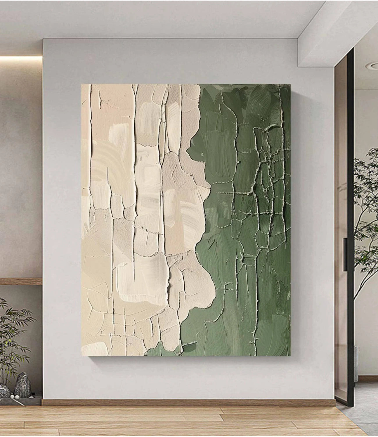 Blue & Green Abstract Wall Art Print #BG108 - Modern Home Decor for Living Room, Bedroom & Office