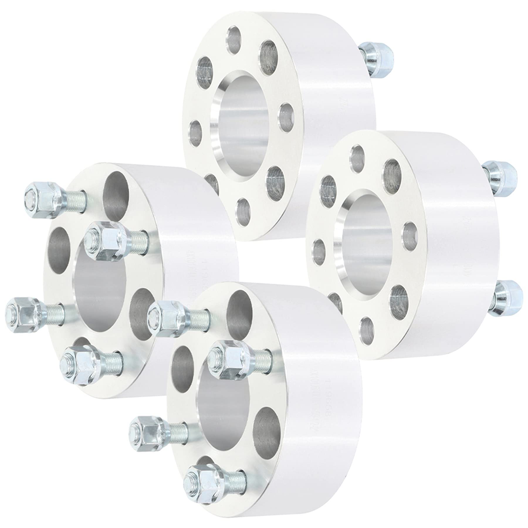 AUTOMUTO 4-Piece 2 Inch Wheel Spacers Adapters Kit - 4x101.6mm (4 Lug) to 4x101.6mm with 1/2