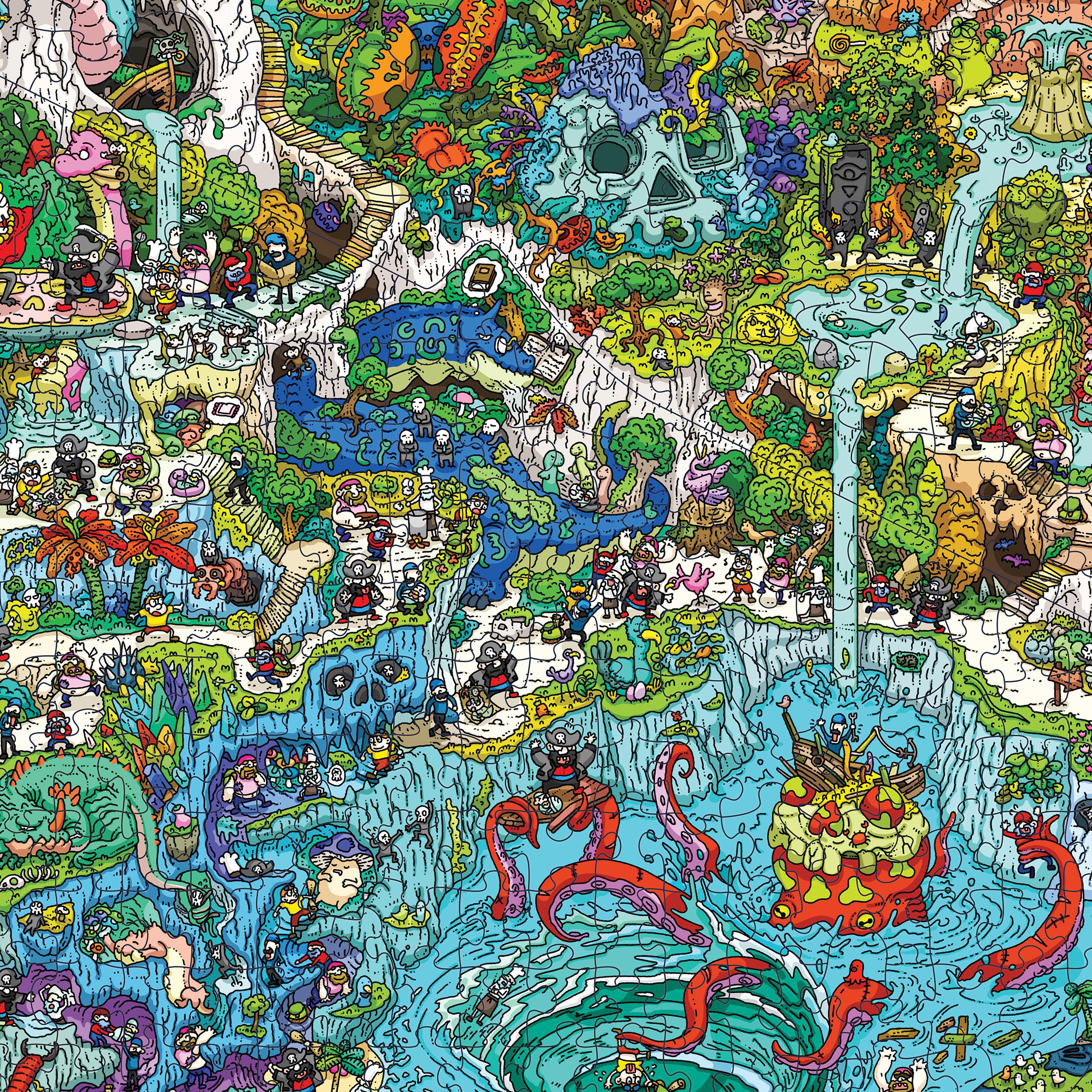 The Peckish Pirates 1000-Piece Jigsaw Puzzle - Magic Puzzle Company Series 4 | Fun Family Game Night Activity & Brain Teaser Challenge