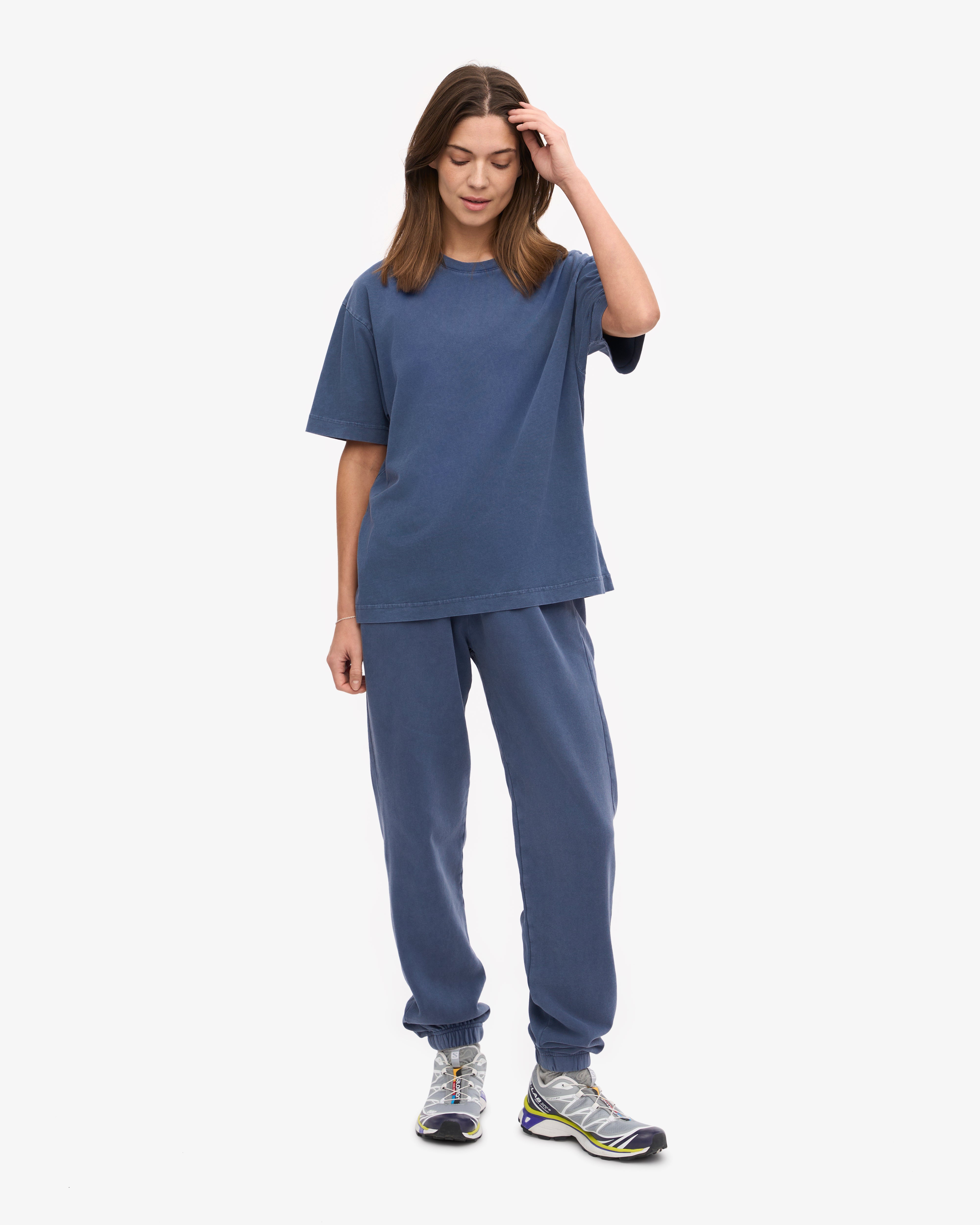 Premium Oversized Organic Cotton T-Shirt for Men & Women | Soft & Comfortable | Neptune Blue | Perfect for Casual Wear, Loungewear & Street Style