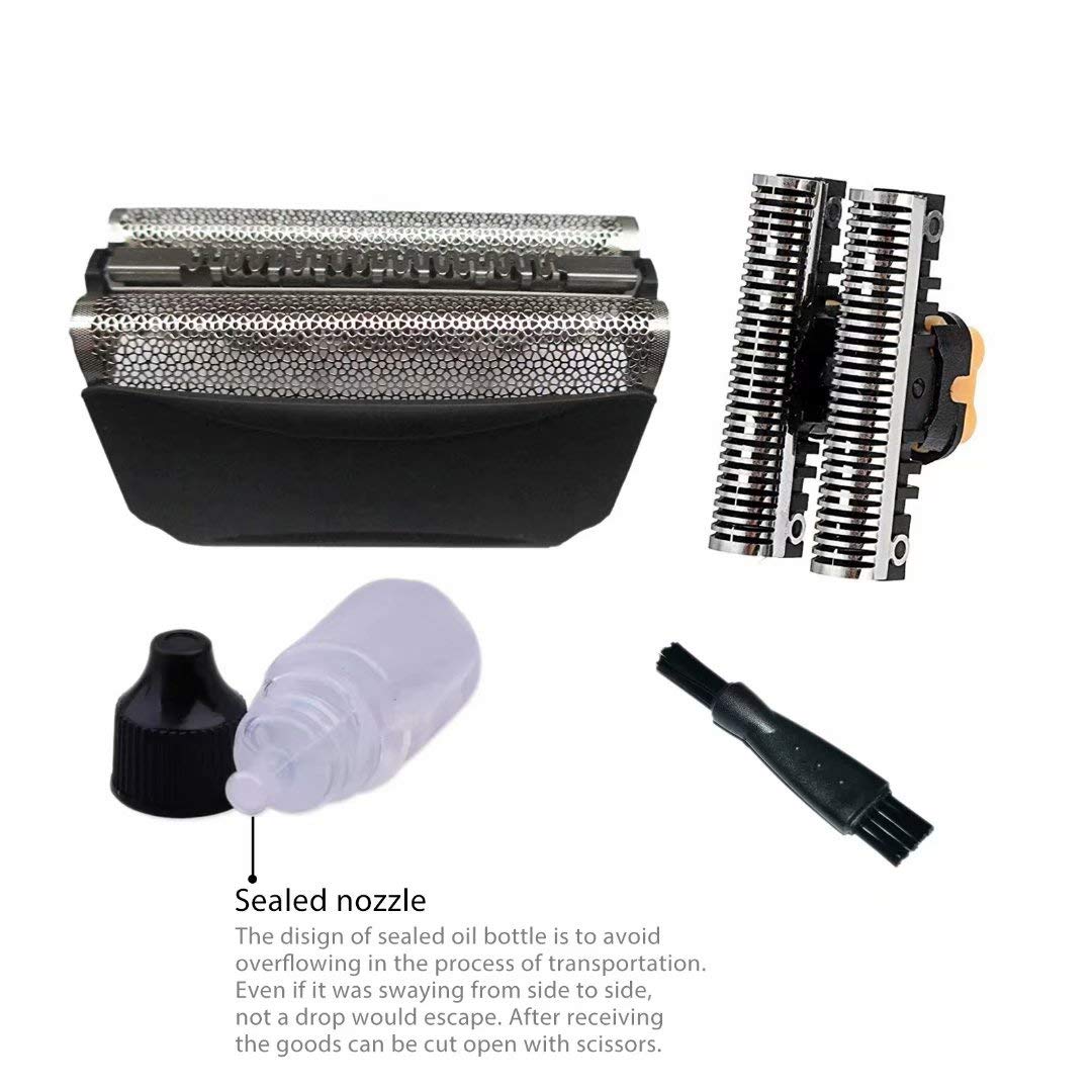 Braun Series 5 51B 590cc 8595 8985 Replacement Shaver Foil & Cutter Head - Latest Version - Perfect for Men's Electric Shaver Maintenance at Home or Travel