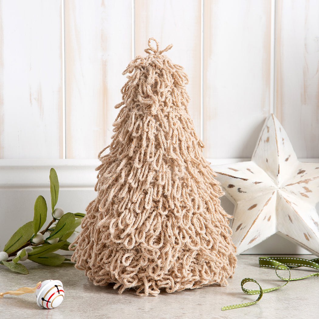 Loopy Christmas Tree Knitting Kit - DIY Holiday Craft for Beginners - Perfect for Christmas Decorations & Handmade Gifts