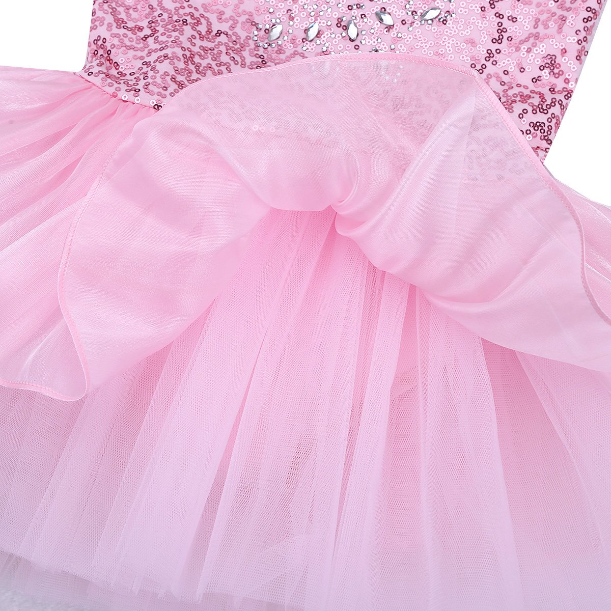 Agoky Girls Sleeveless Ballet Leotard with Tutu Skirt - Dance Costume for Kids, Toddler Ballerina Outfit - Perfect for Ballet Class, Recital, Dance Performance & Dress Up Play
