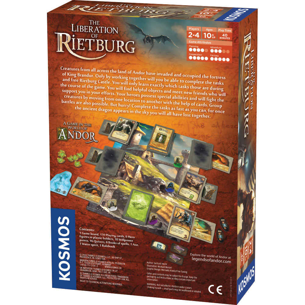 Legends of Andor: The Liberation of Rietburg Board Game - Epic Fantasy Adventure Strategy Game for Adults & Teens - Perfect for Game Nights & Family Gatherings