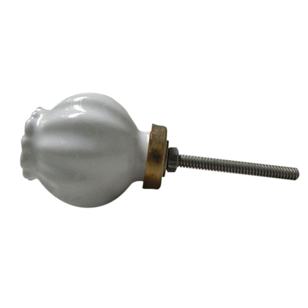 14-Piece Ceramic Umbrella Solid White Drawer Knobs - Premium Kitchen Cabinet Hardware for Dresser, Wardrobe & Furniture - Elegant Decorative Pulls for Home Renovation & DIY Projects
