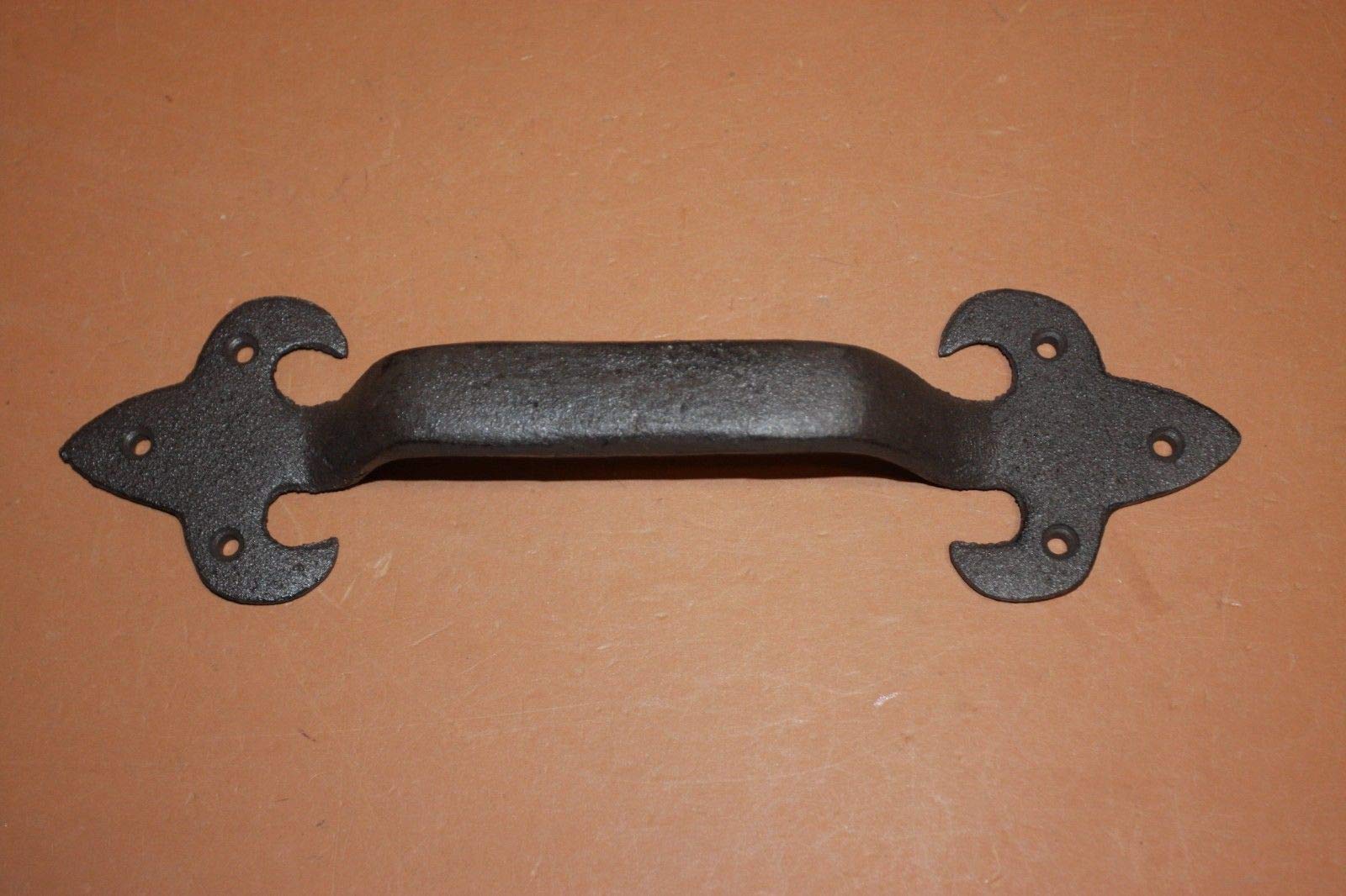 10-Pack Heavy Duty Large Fleur De Lis Cabinet Handles - 11.5