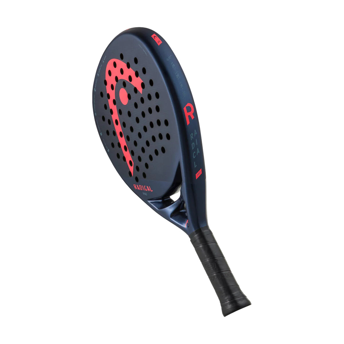 HEAD Radical Pro Padel Racquet - Carbon Fiber Paddle with EVA Soft Core | Lightweight & Durable for Competitive Play | Perfect for Indoor & Outdoor Padel Courts