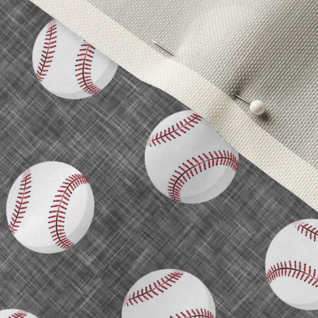 Baseball Game Trendy Sports Printed Velvet Fabric - Fat Quarter Upholstery Material for Home Decor, Apparel & DIY Projects | Perfect for Pillows, Curtains & Crafting