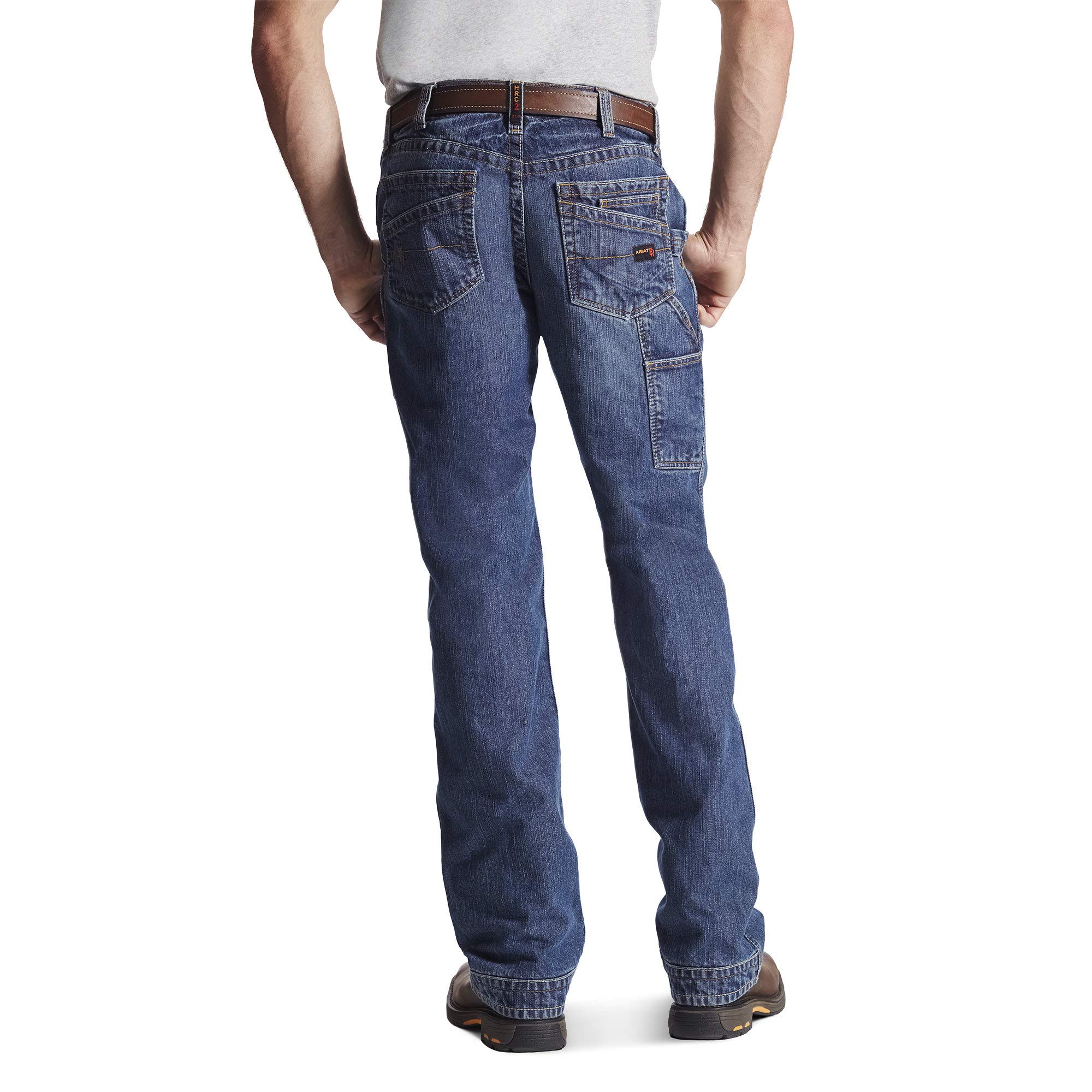Ariat Men's FR M4 Relaxed Workhorse Boot Cut Jeans - Flame Resistant Work Pants for Construction, Farming & Outdoor Jobs