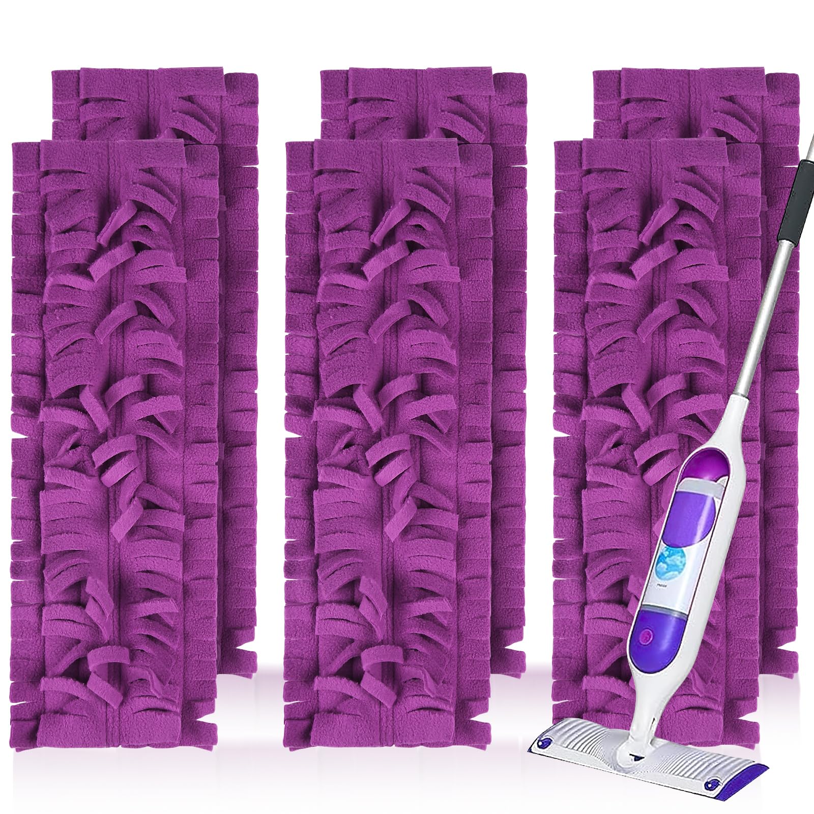 6 Pack Washable & Reusable Spray Mop Pads for Swiffer Power Mop - Multi-Surface Floor Cleaning Refills for Wood, Tile & Hardwood Floors - Perfect for Kitchen, Bathroom & Pet Area Cleaning