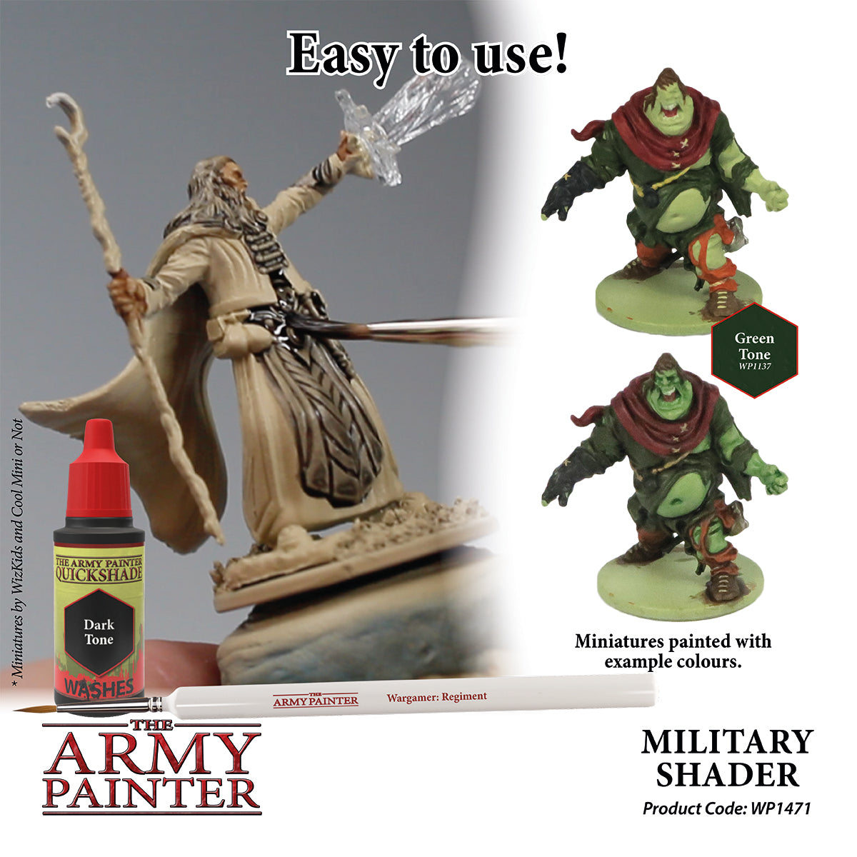 Warpaints Washes: Military Shader Paint for Miniature Models - Perfect for Wargaming, Tabletop RPGs, and Model Painting