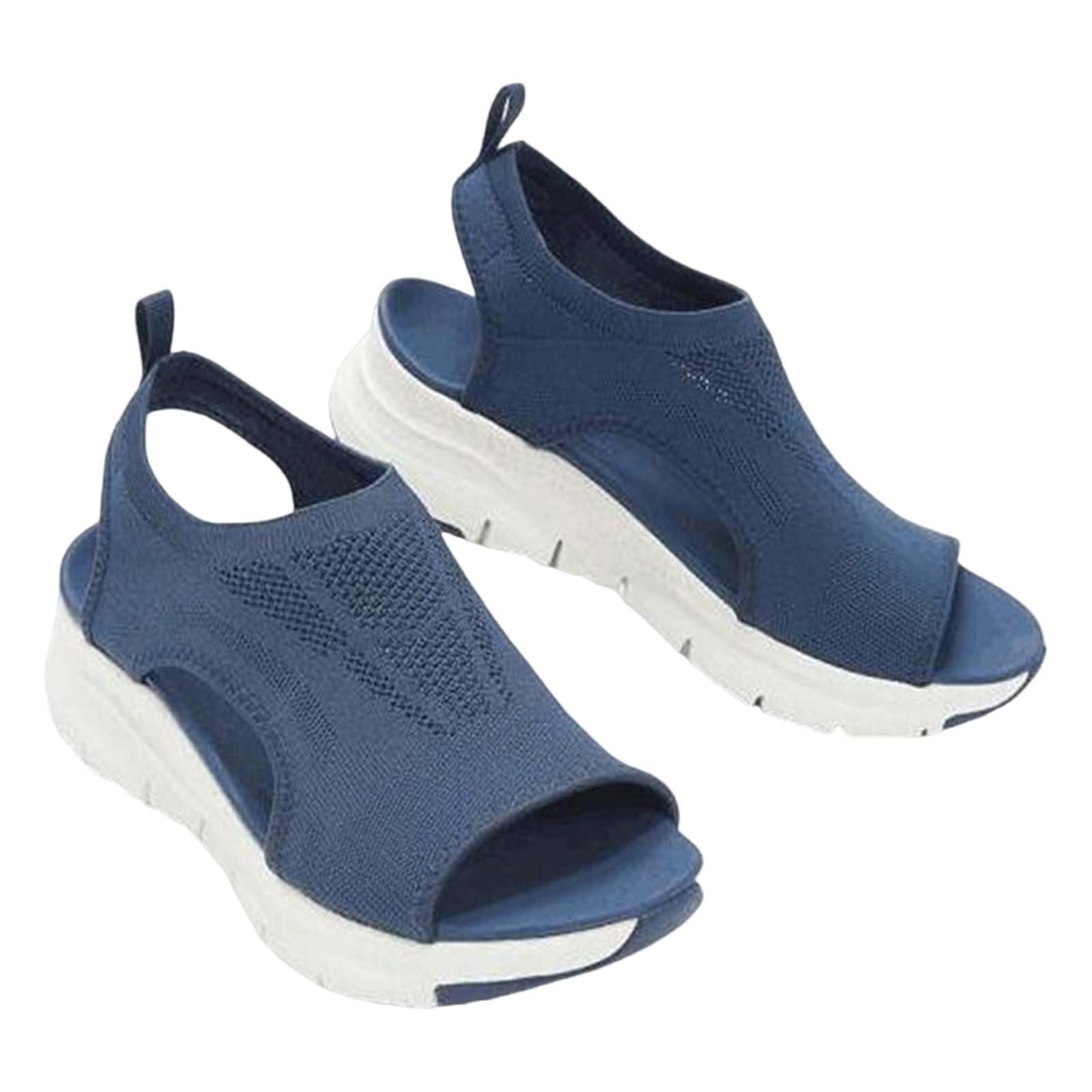 **Women's Wide Diabetic Sandals - Breathable Orthopedic Walking Shoes for Comfort & Support - Open Toe Sport Sandals for Tennis, Walking & Daily Use**