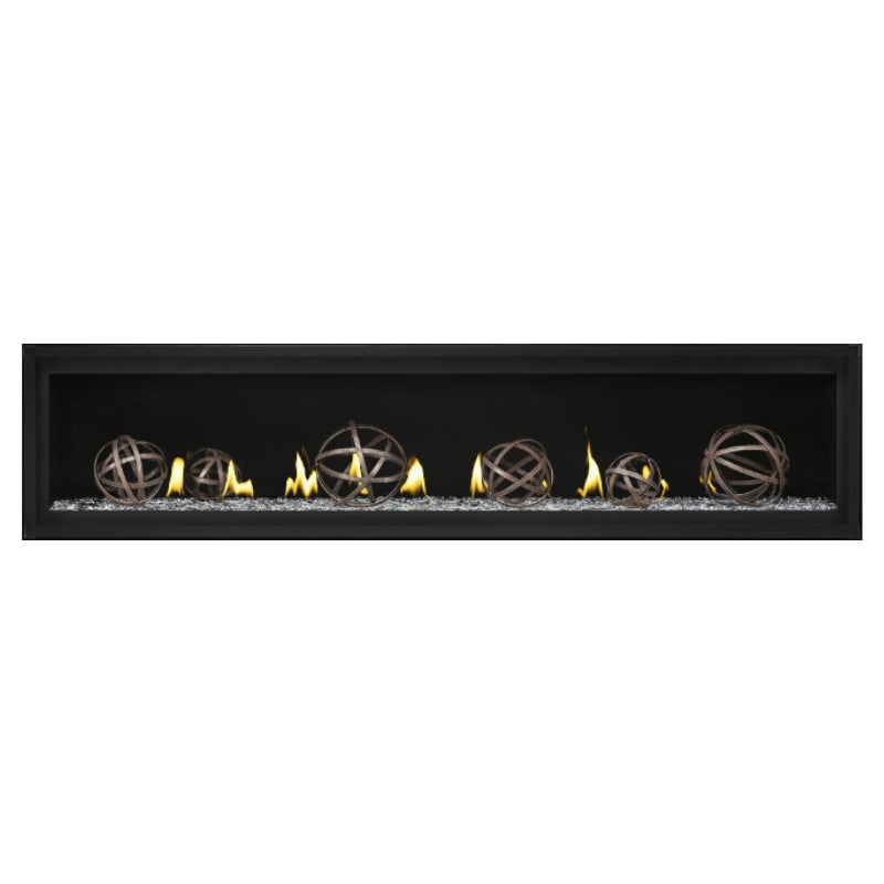Napoleon Luxuria 74 Linear Direct Vent Gas Fireplace - LVX74NX | Modern Home Heating Solution for Living Rooms & Patios