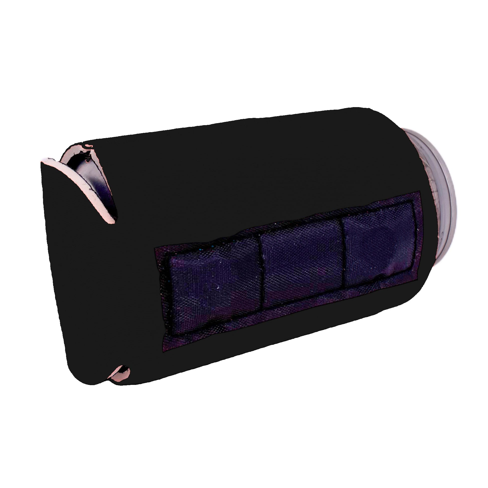 4 Pack Black Blank Magnetic Can Coolers - Insulated Sleeves for Beer, Soda & Beverage Cans - Perfect for Parties, BBQs, Camping & Outdoor Events