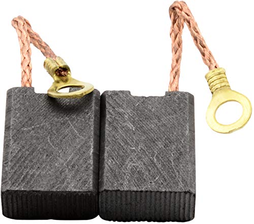 Premium Carbon Brushes CA-15-18607 for Metabo Grinder W 21189 - 0.31x0.55x0.71 Inch - Auto Stop, Cable & Spring Included - OEM Replacement Part 34301084 - Perfect for Professional Woodworking & Metal Grinding Projects