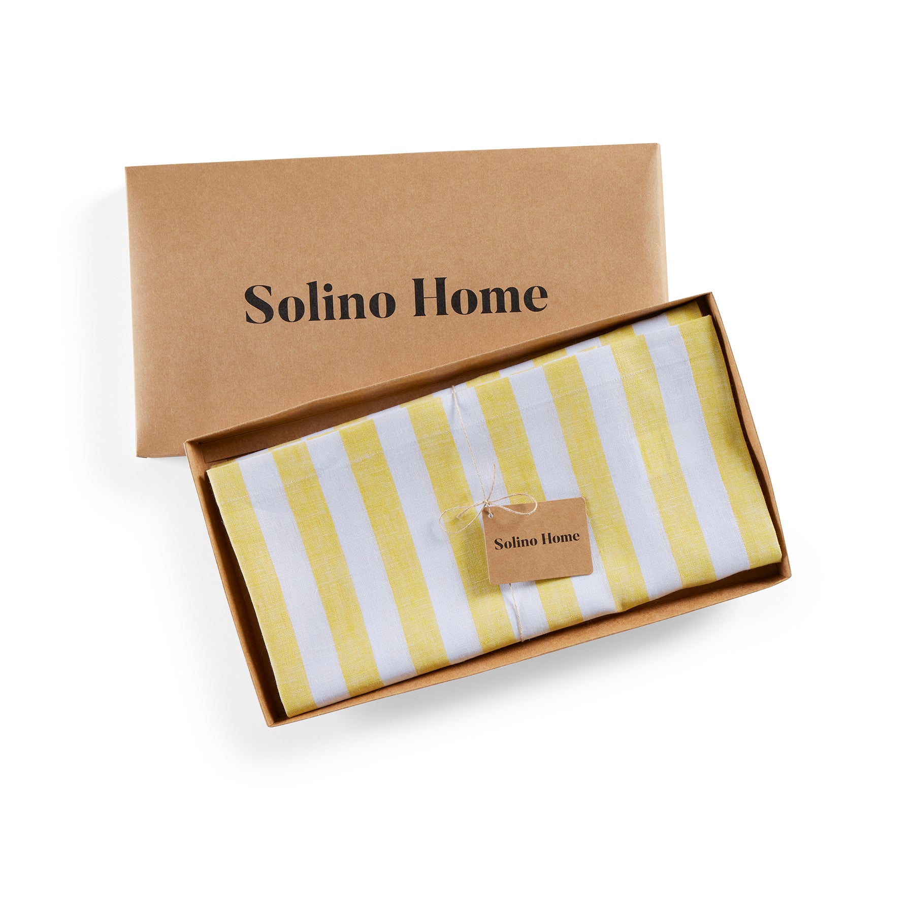 Sorrento Stripe Table Throw - Elegant Striped Tablecloth for Dining Room & Kitchen Decor - Perfect for Parties, Holidays, and Everyday Use