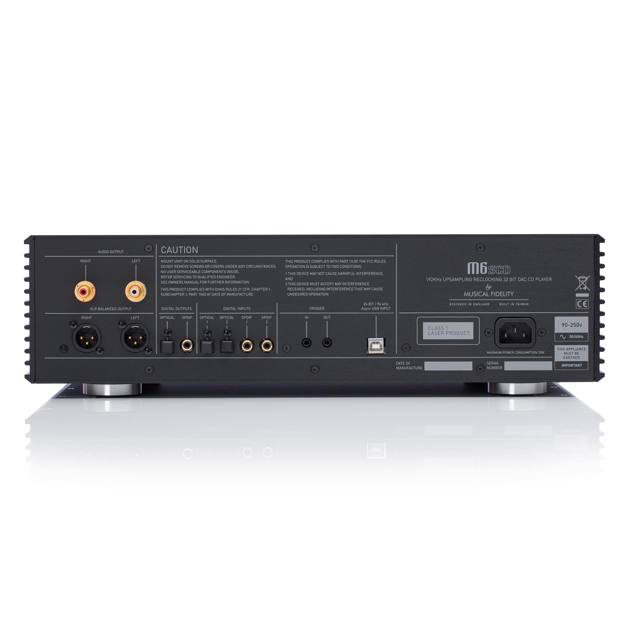 Musical Fidelity M6SCD High-End CD Player with Built-in DAC - Perfect for Audiophiles & Home Theater Systems