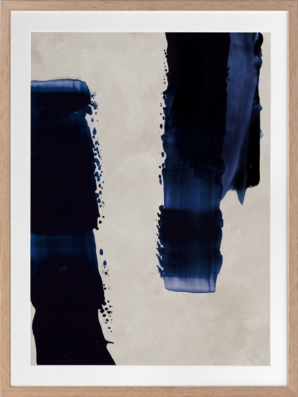 Broad Strokes I Framed Art Print - Modern Abstract Wall Decor for Living Room, Bedroom & Office - Perfect for Home & Office Decoration