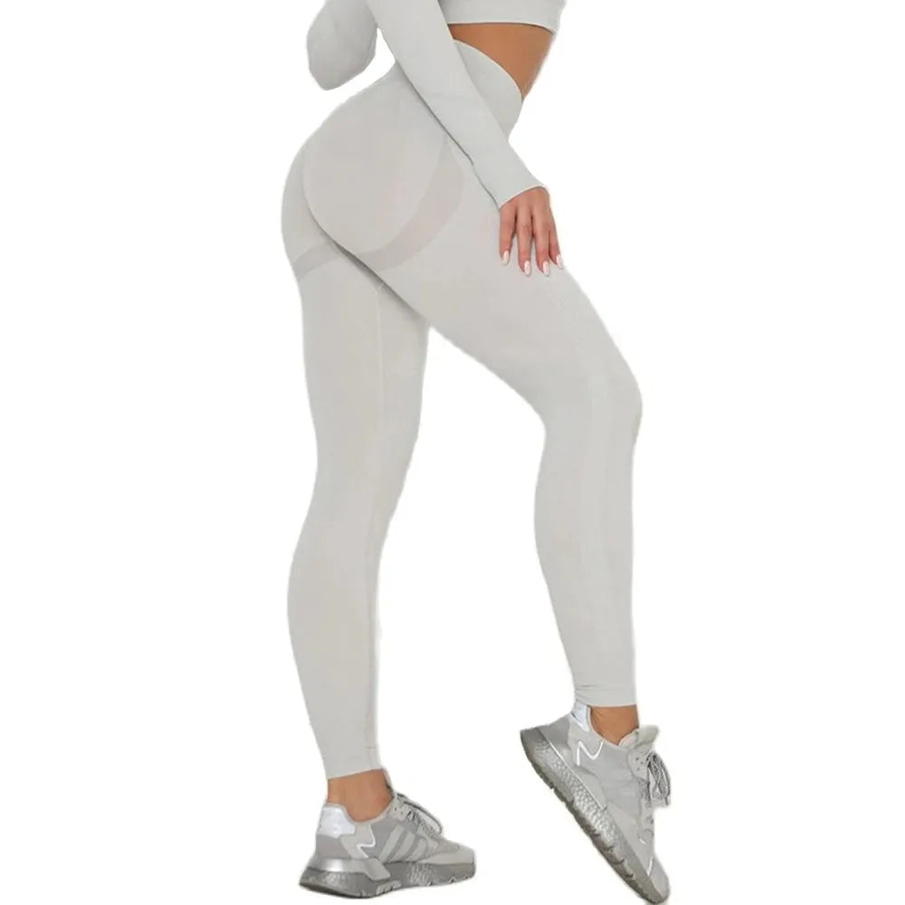 High Waist Seamless Leggings for Women - Push Up Yoga Pants with Elastic Waistband for Running, Gym & Fitness | Comfortable Workout Tights for Yoga, Pilates & Daily Wear