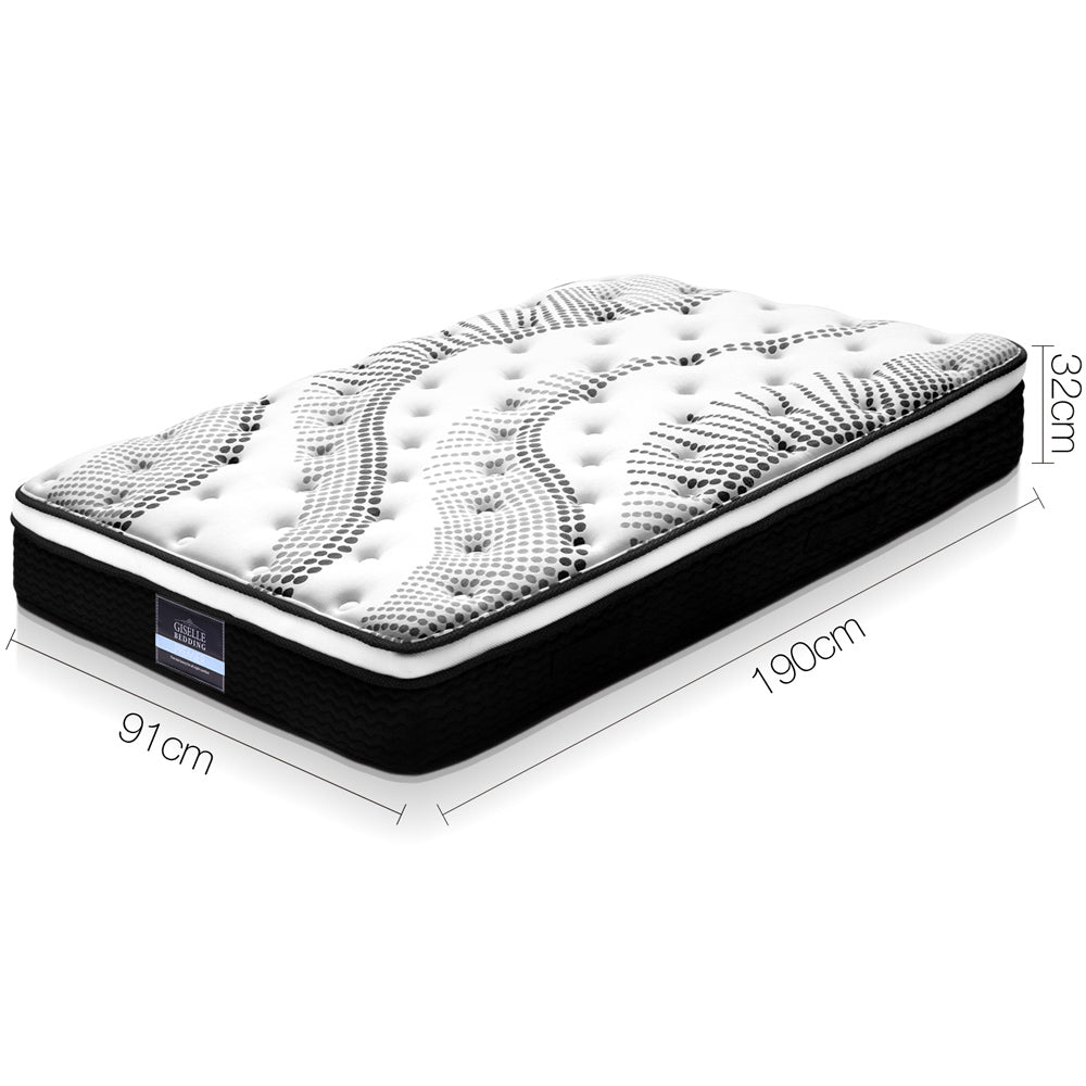 Como Euro Top Pocket Spring Mattress - 12.6