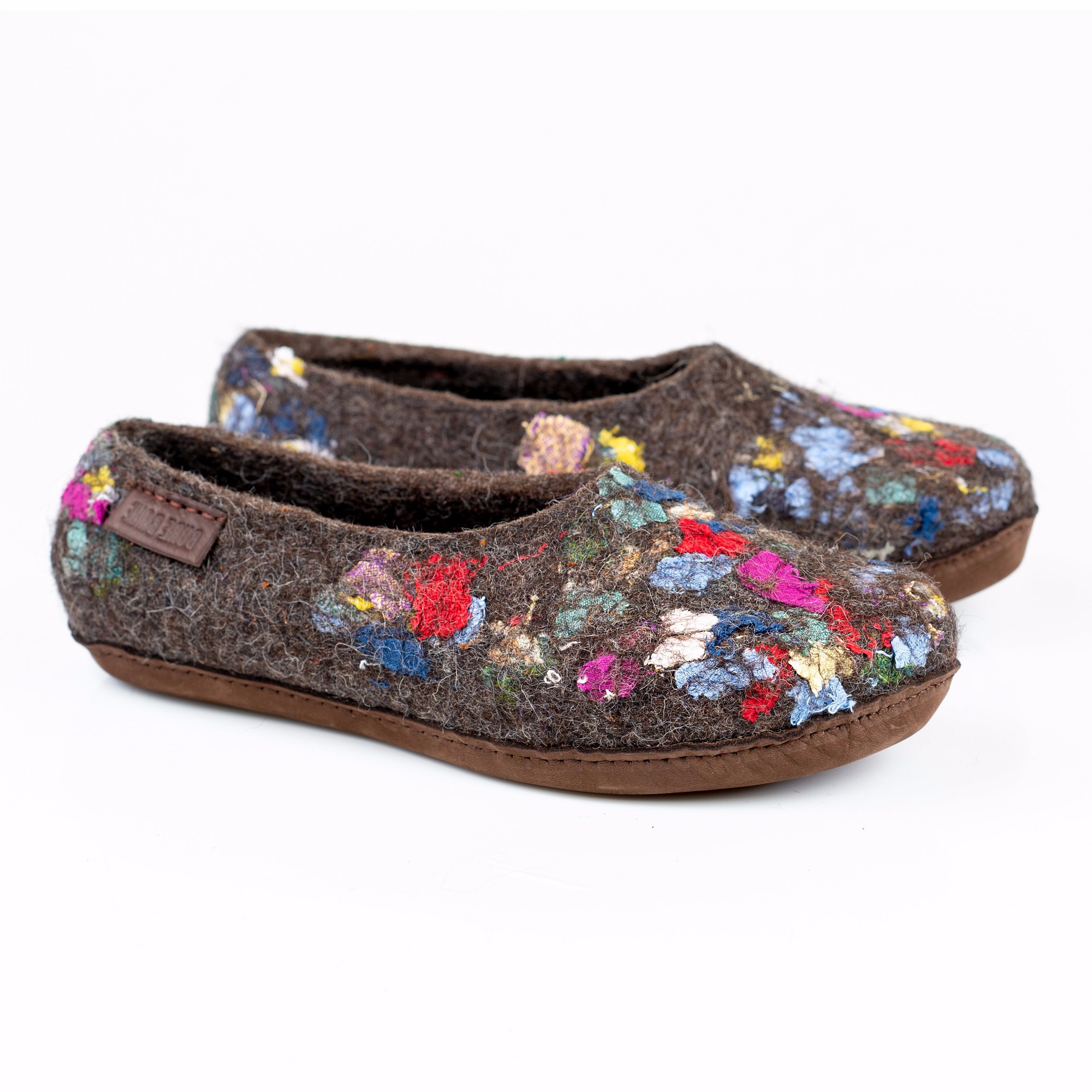 Natural Brown Linen Slippers for Women - Comfortable House Shoes for Relaxing at Home, Lounging & Indoor Wear
