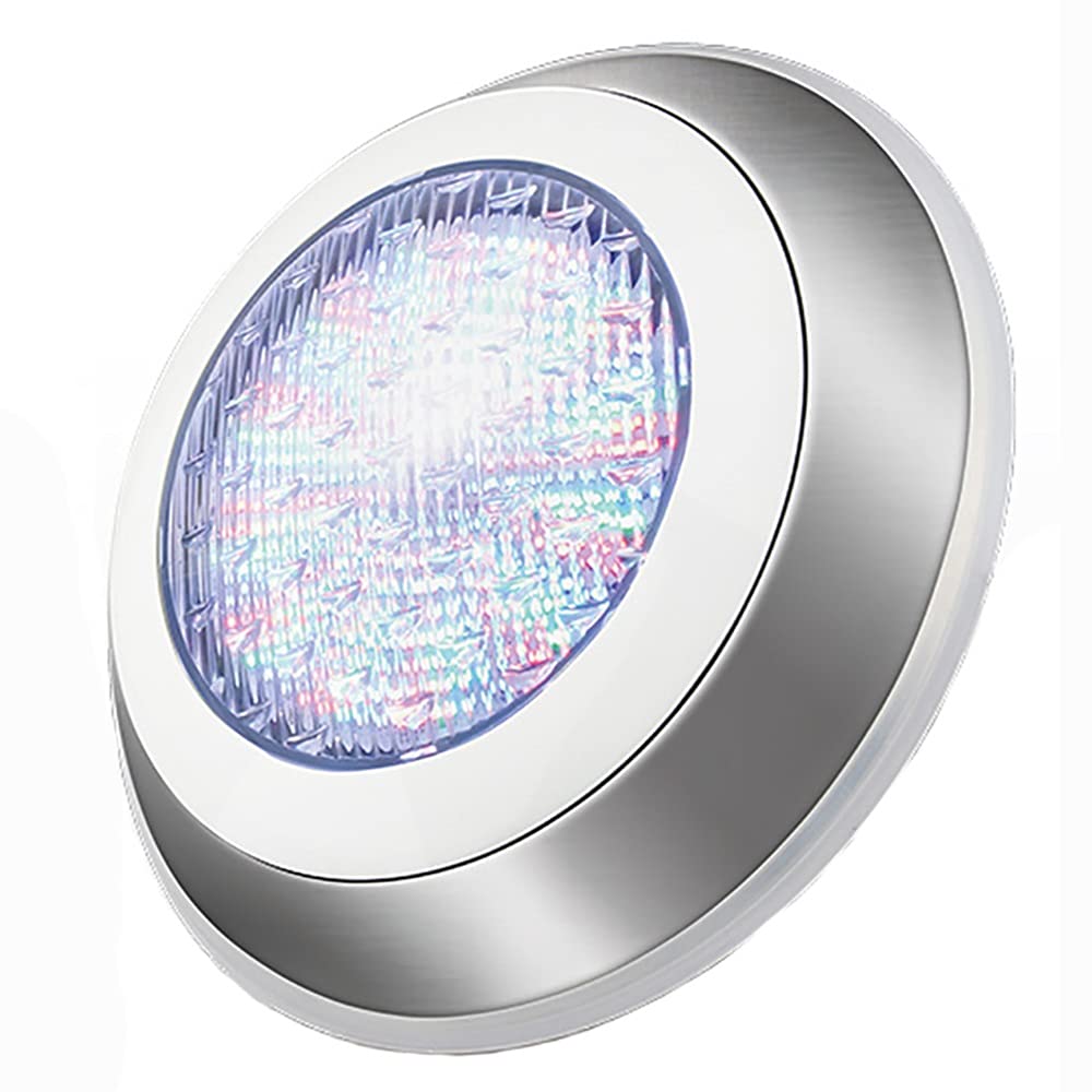 YINHA 25W RGB LED Pool Light - 12V AC Color Changing Swimming Pool Bulb with Remote Control, Waterproof Underwater Light for Pool, Fountain, Pond & Rockery Decoration | Perfect for Backyard, Garden & Landscape Lighting