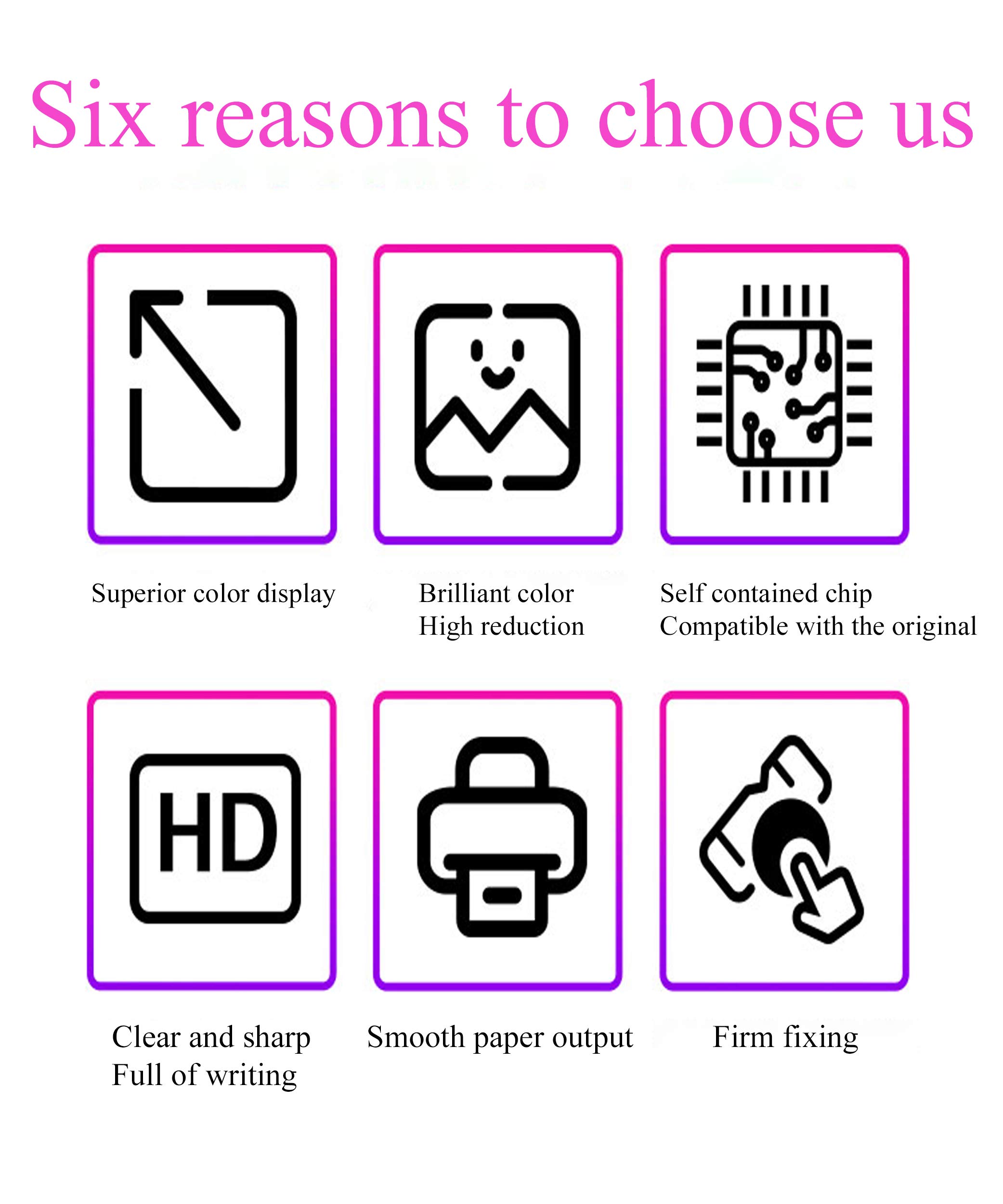 6-Pack HP 920XL Compatible Ink Cartridges (Cyan, Magenta, Yellow) - Replacement for HP 920XL - Works with Officejet 6500/6500A/6000/7000/7500/7500A/E709 Printers - High-Quality Colorprint for Home & Office Printing Needs