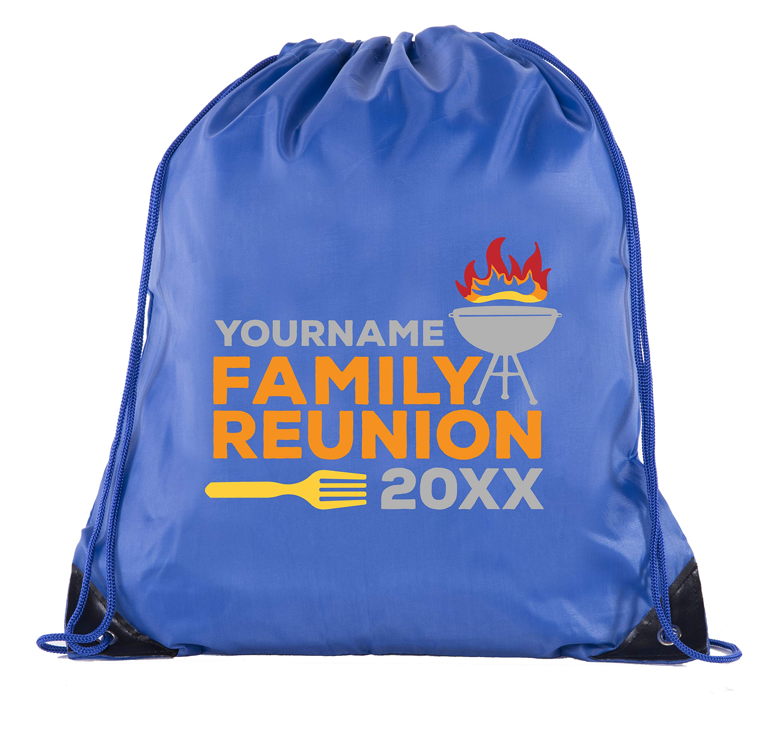 Personalized Flame on Grill Gift Bags with Custom Name & Date - Perfect for Family Reunion Party Favors, BBQ Events & Outdoor Gatherings