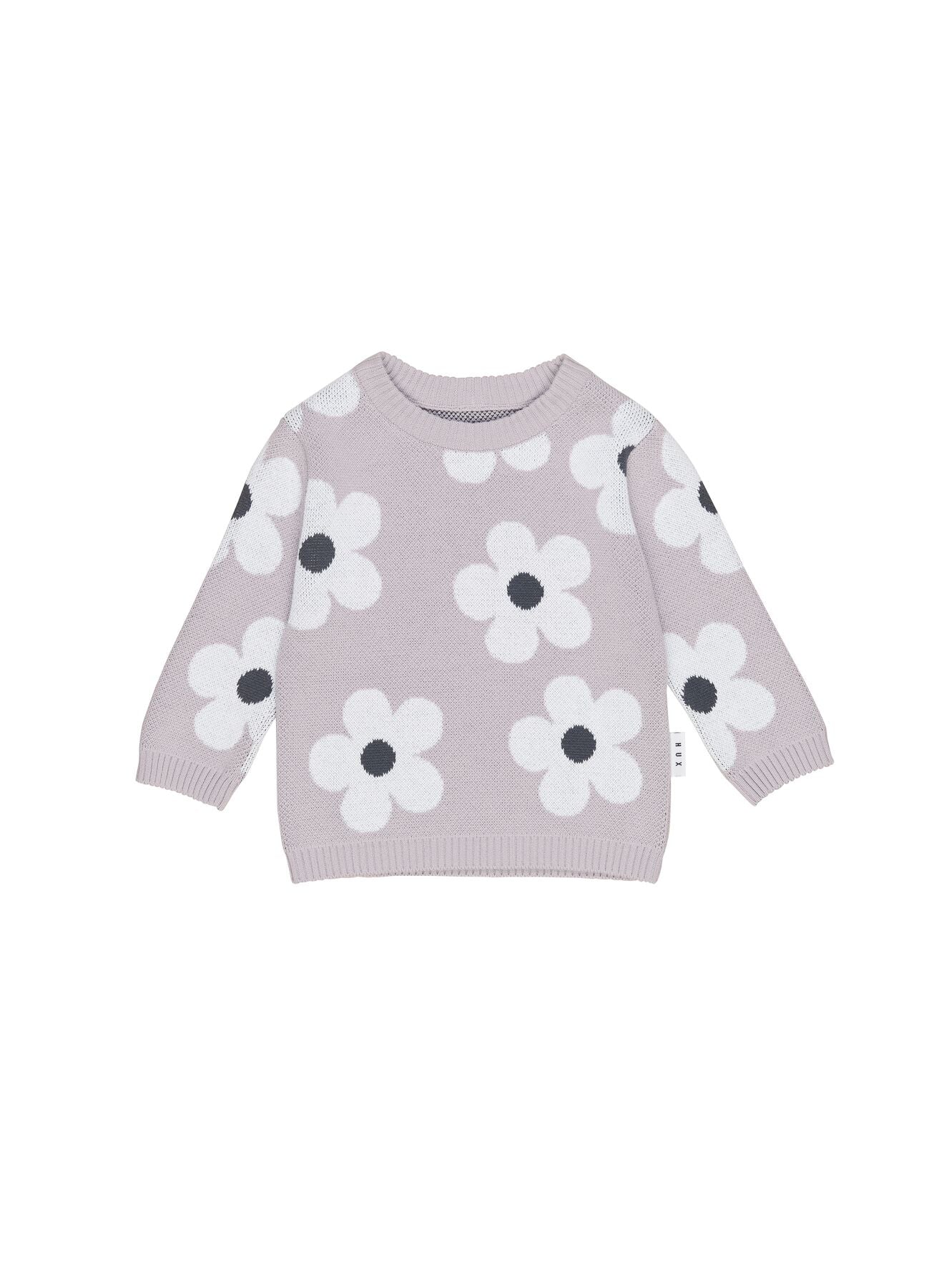 Floral Knit Jumper for Women - Soft Chunky Knit Sweater with Floral Pattern - Perfect for Fall, Winter & Cozy Outfits