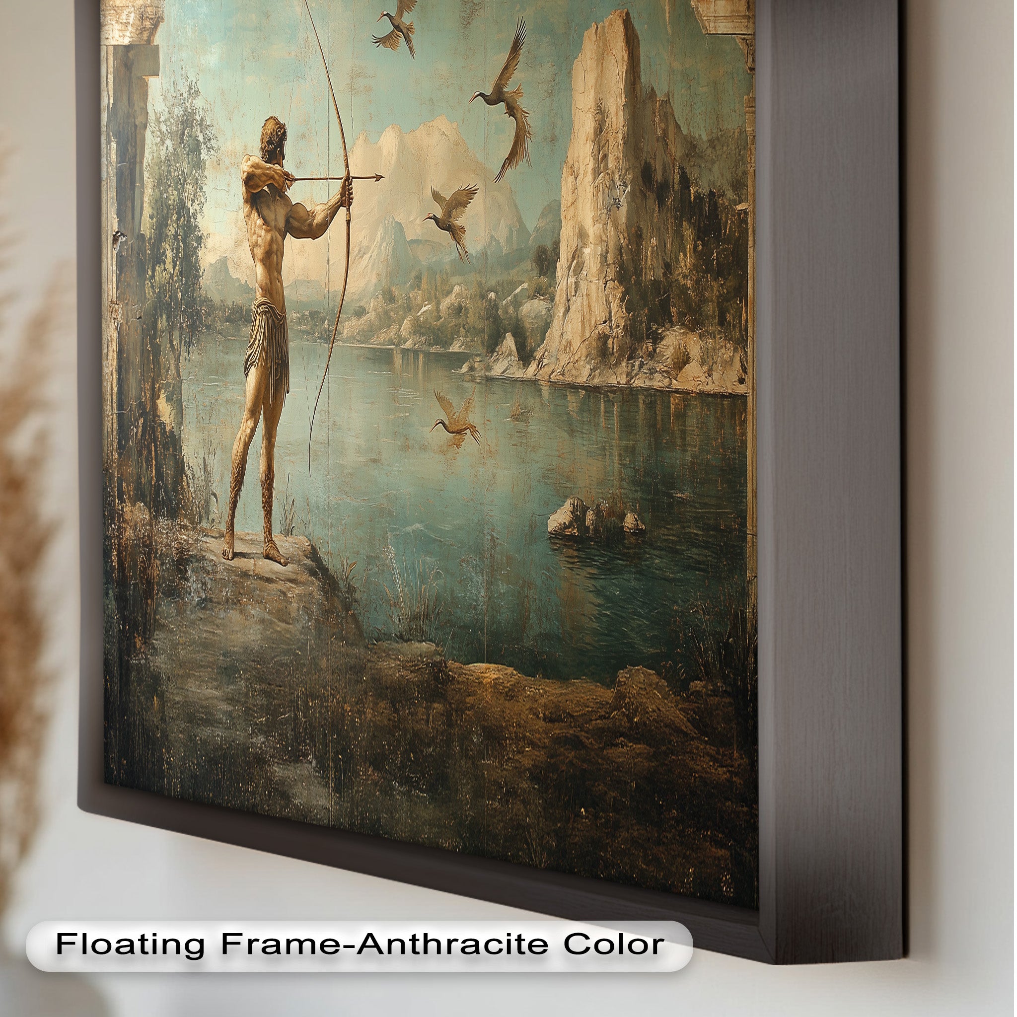 Apollo's Aim - Greek Mythology Oil Painting Artwork for Home Decor & Wall Art | Perfect for Living Room, Bedroom, or Office