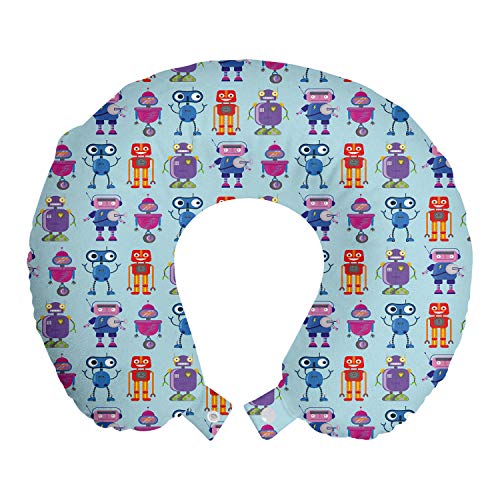 Pale Blue and Multicolor