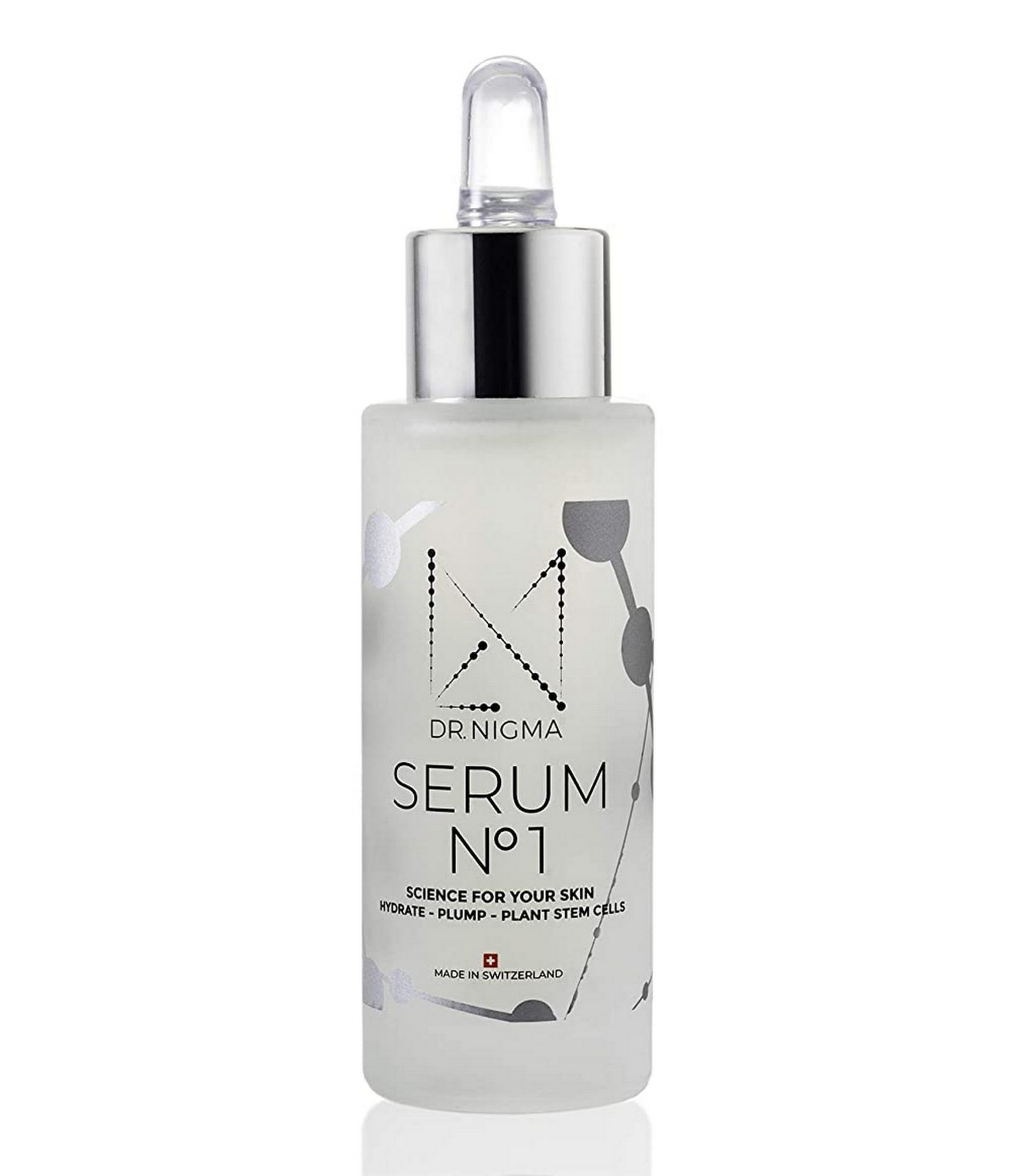Dr. Nigma Serum No 1 - Anti-Aging Face Serum with Plant Stem Cells for Hydration & Plumping Skin (1.0 Fl Oz) | Perfect for Night Routine & Dry Skin Care
