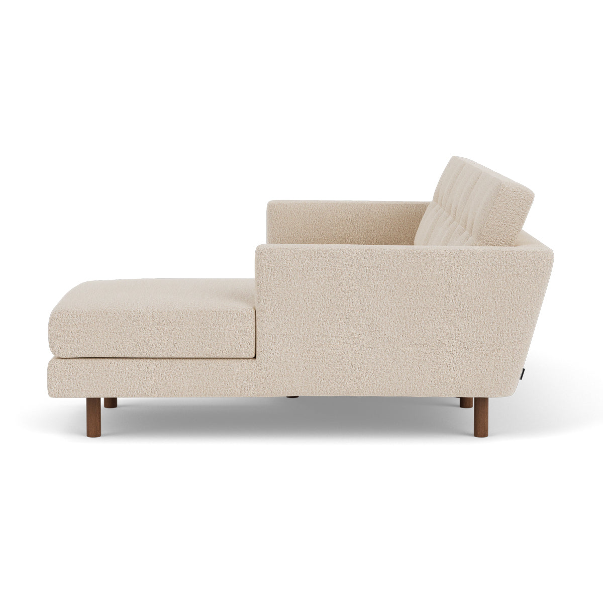 Luxury Conrad Boucle Right Chaise Sofa - Modern Upholstered Sectional Couch for Living Room, Lounge & Home Theater | Soft Chenille Fabric, Comfortable Seating for Family & Guests