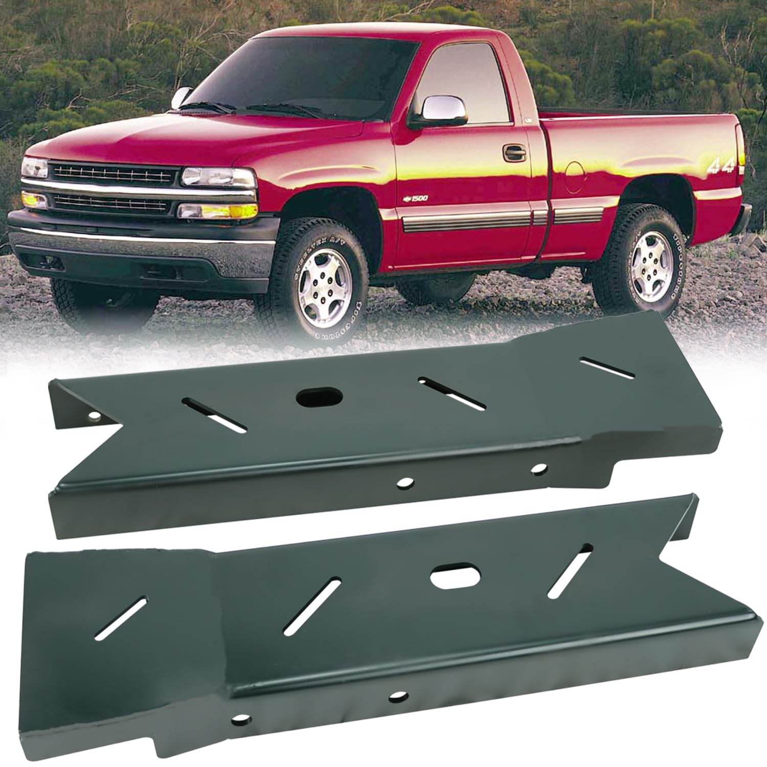 ELITEWILL 6ft Truck Bed Over-Axle Frame Rust Repair Kit - Compatible with Chevy Silverado & GMC Sierra 1500 Pickup (1999-2006) - Heavy Duty Replacement Part for Rusted Truck Beds - Perfect for Off-Roading & Work Truck Maintenance
