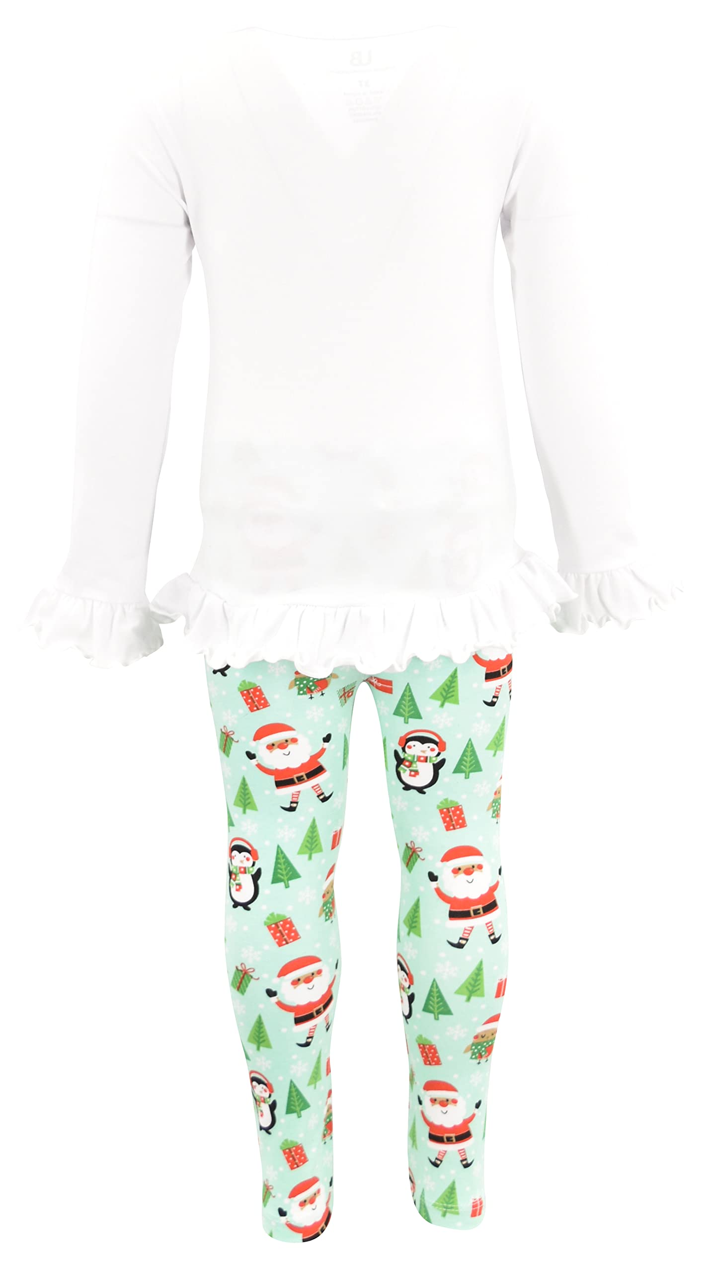 Girls 2-Piece Leggings Outfit with Ruffle Waist - Toddler Clothes Set for Playtime