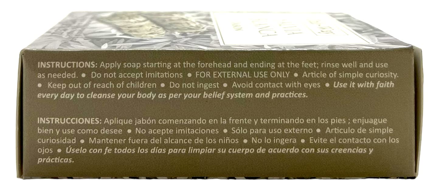 Organic White Sage Soap Bar - Natural Cleansing & Purifying for Skin - Handmade with Essential Oils - Perfect for Aromatherapy, Meditation & Spiritual Cleansing Rituals
