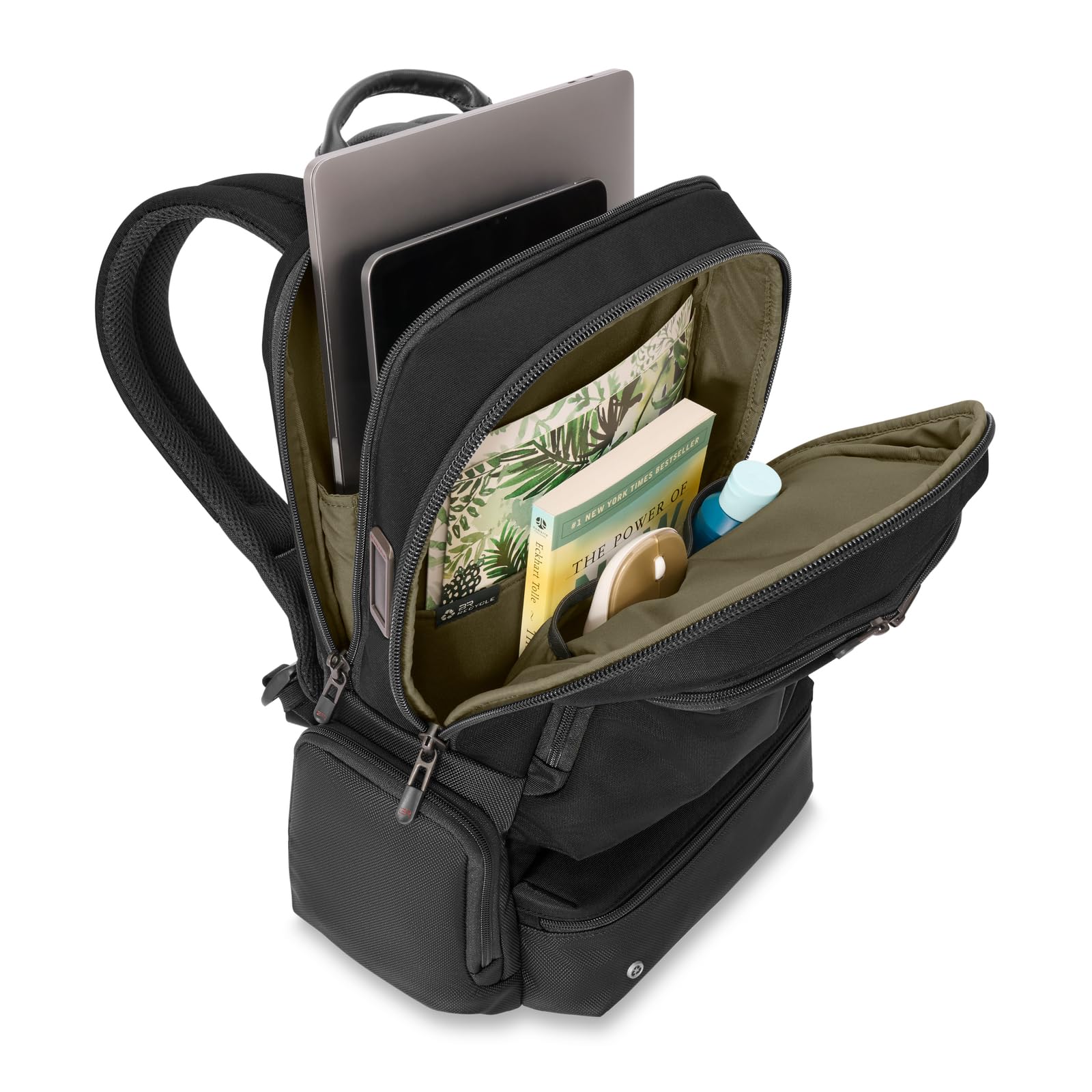 Briggs & Riley HTA Large Cargo Backpack - Durable Black Travel Backpack for Business & Commuting - Perfect for Laptops, Work Essentials & Weekend Getaways